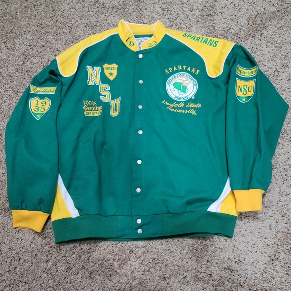 Norfolk State Spartans University Letterman,  racing jacket. - Picture 1 of 5